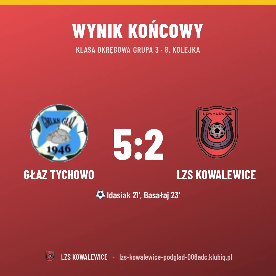 Głaz Tychowo 5:2 LZS Kowalewice
